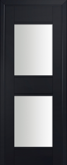Profildoors Серия U модерн, модель 51U, Черный, Белый триплекс