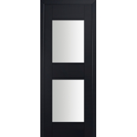 Profildoors Серия U модерн, модель 51U, Черный, Белый триплекс