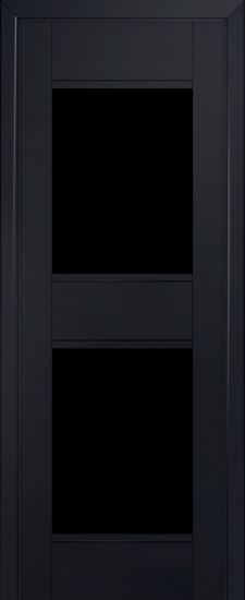 Profildoors Серия U модерн, модель 51U, Черный, Черный триплекс