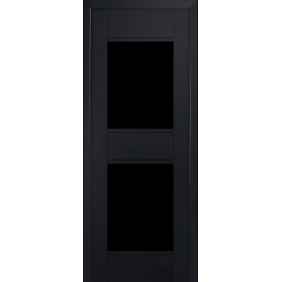 Profildoors Серия U модерн, модель 51U, Черный, Черный триплекс