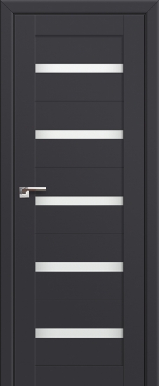 Profildoors Серия U модерн, модель 7U, Антрацит, Белый триплекс