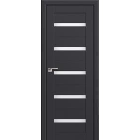 Profildoors Серия U модерн, модель 7U, Антрацит, Белый триплекс