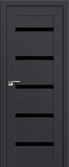 Profildoors Серия U модерн, модель 7U, Антрацит, Черный триплекс