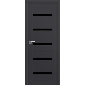 Profildoors Серия U модерн, модель 7U, Антрацит, Черный триплекс