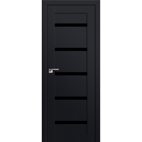 Двери черные Profildoors Серия U модерн, модель 7U, Черный, Черный триплекс