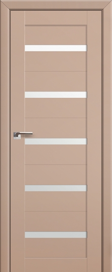 Profildoors Серия U модерн, модель 7U, Капучино, Белый триплекс