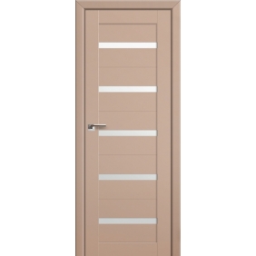 Profildoors Серия U модерн, модель 7U, Капучино, Белый триплекс