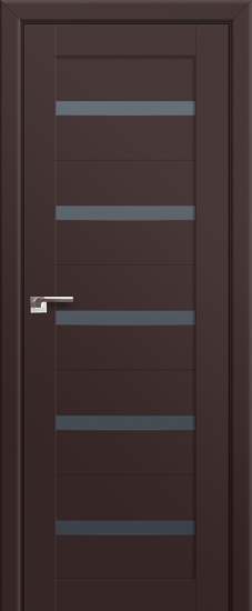 Profildoors Серия U модерн, модель 7U, Темно-коричневый, графит