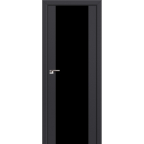 Profildoors Серия U модерн, модель 8U, Антрацит, Черный триплекс