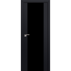 Двери черные Profildoors Серия U модерн, модель 8U, Черный, Черный триплекс