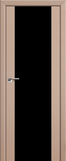 Profildoors Серия U модерн, модель 8U, Капучино, Черный триплекс
