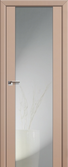 Profildoors Серия U модерн, модель 8U, Капучино сатинат, зеркальный триплекс