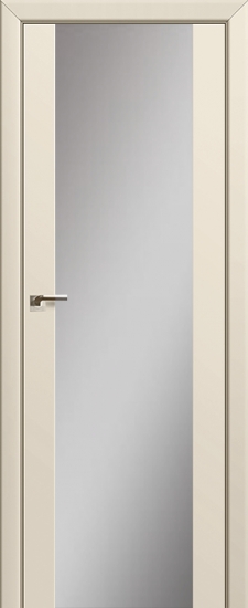 Profildoors Серия U модерн, модель 8U, Магнолия сатинат, зеркальный триплекс