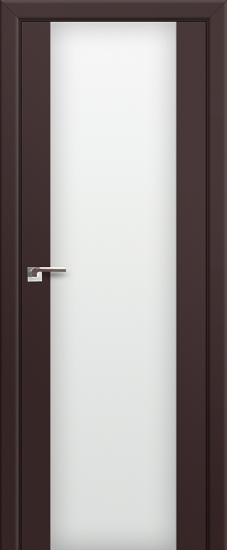 Profildoors Серия U модерн, модель 8U, Темно-коричневый, Белый триплекс