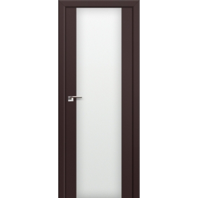 Profildoors Серия U модерн, модель 8U, Темно-коричневый, Белый триплекс