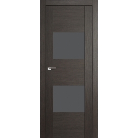 Двери Капучино Profildoors Серия X модерн, модель 21Х, Lacobel чёрный лак