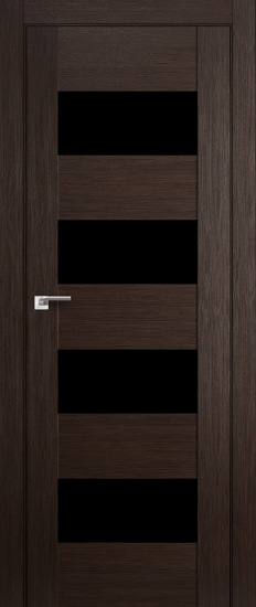 Profildoors Серия X модерн, модель 46Х, чёрный триплекс