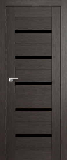 Profildoors Серия X модерн, модель 48Х, чёрный триплекс