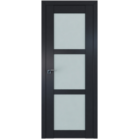 Двери черные Profildoors Серия U классика, модель 2.13U, матовое