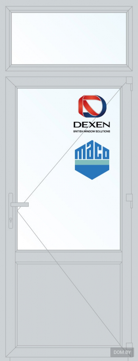 ПВХ Dexen 900*2700 одностворчатая Модель 64