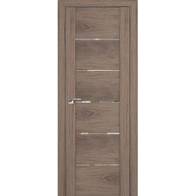 Profildoors Серия X модерн 99Х Дуб салинас темный, прозрачное стекло