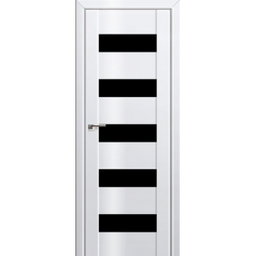 глянцевая Profildoors Серия L Белый люкс черный триплекс 29L