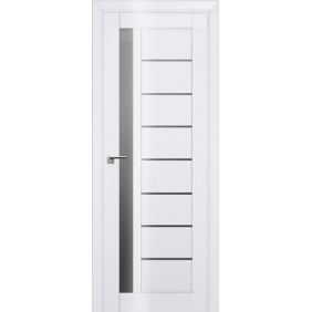глянцевая Profildoors Серия L Белый люкс графит 37L