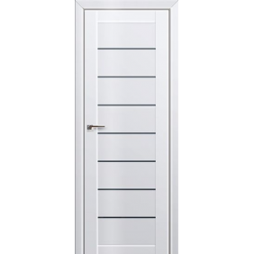 глянцевая Profildoors Серия L Белый люкс графит 71L