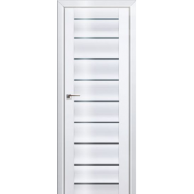 глянцевая Profildoors Серия L Белый люкс графит 76L