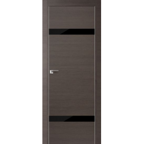 Profildoors Серия Z Грей Кроскут Черный лак 3Z 