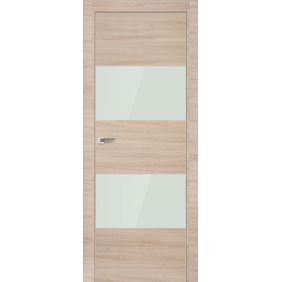 Profildoors Серия Z Капучино Кроскут, стекло Белый лак 10Z 