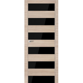 Profildoors Серия Z Капучино Кроскут, стекло Черный лак 8Z 