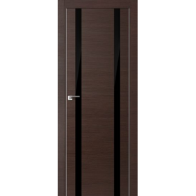 Profildoors Серия Z Венге Кроскут, стекло Черный лак 9Z 