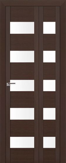 Складная дверь книга Profildoors Венге мелинга, стекло матовое 29x