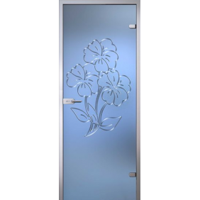 Стеклянная дверь Акма Flowers (Флауэрс) Магнолия, стекло матовое