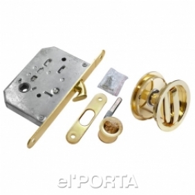 Комплект для раздвижных дверей MHS-1 WC SG, цвет - мат. золото