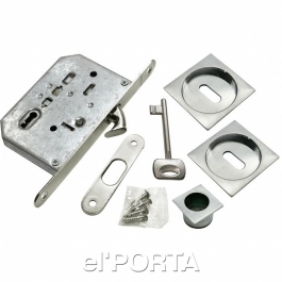 Комплект для раздвижных дверей MHS-2 L SC, цвет - мат.хром 