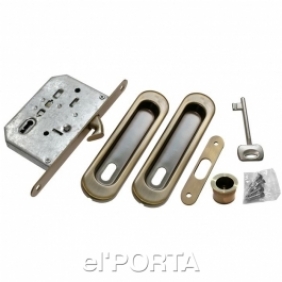 Комплект для раздвижных дверей MHS150 L AB, цвет - бронза 