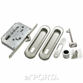 Комплект для раздвижных дверей MHS150 L SC, цвет - мат.хром