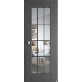 Двери распашные Profildoors Серия X классика 102Х Пекан Темный, стекло