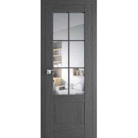 Двери в гостиную Profildoors Серия X классика 103Х Пекан Темный, стекло