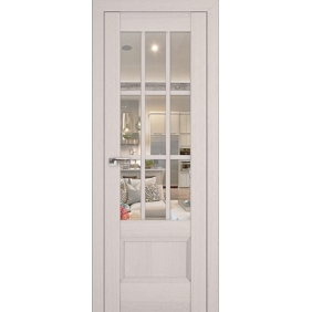 Profildoors Серия X классика 104Х Пекан Белый, стекло