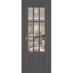 Двери в зал Profildoors Серия X классика 104Х Пекан Темный, стекло