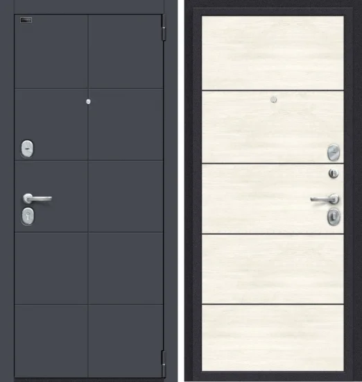 Дверь Эльпорта Porta S 10.П50 Graphite Pro/Nordic Oak