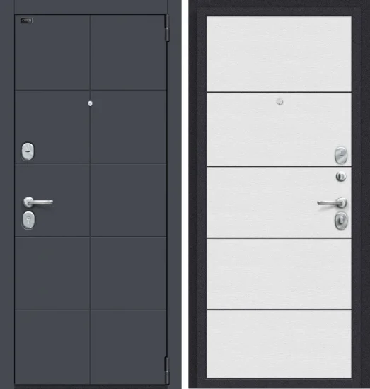 Дверь Эльпорта Porta S 10.П50 Graphite Pro/Virgin