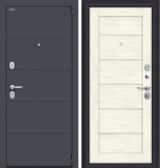 Дверь Эльпорта Porta S 4.Л22 Graphite Pro/Nordic Oak
