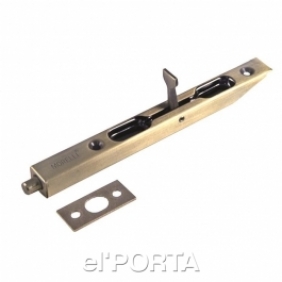 Ригель дверной потайной  L160 AB античная бронза