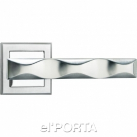 Ручка дверная MH-20 SC/CP-S, "Tower", цвет - мат.хром/хром