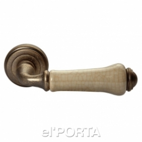 Ручка дверная MH-41-CLASSIC OMB/CH, цвет-старая мат.бронза/шампань