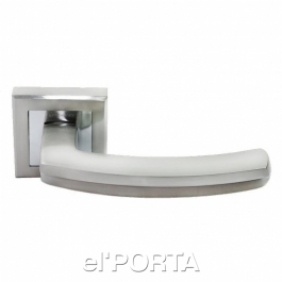 Ручка дверная RAP 11-S SN/CP, цвет - бел. никель/хром